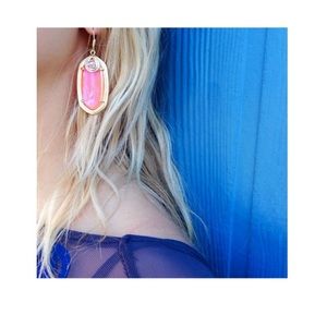 Kendra Scott Porter Earrings Iridescent Tangerine