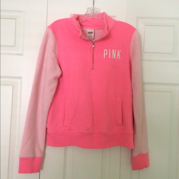 VICTORIA SECRET PINK quarter zip hoodie