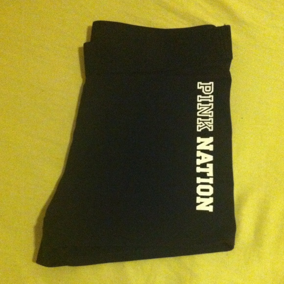 VS pink nation spandex shorts, size M
