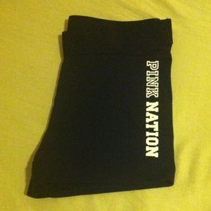VS pink nation spandex shorts, size M