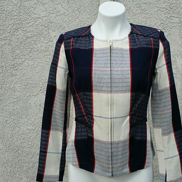 Tailored Plaid Jacket