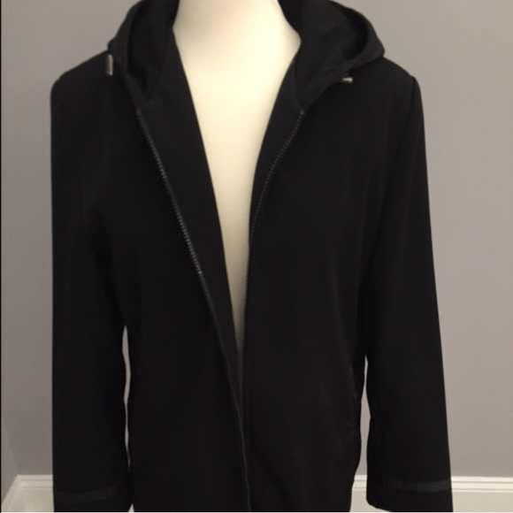 anne klein raincoat with hood