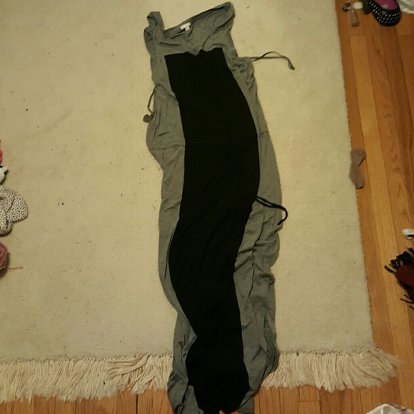 Black and gray gap maxidress