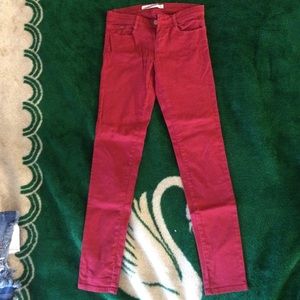 Red Zara jeans