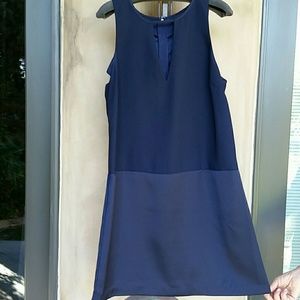 NWOT Banana Republic navy two-tone dress