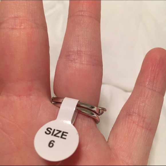 2 pc white gold ring - Picture 4 of 4