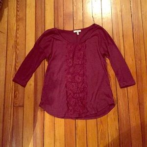 Delia's three quarter sleeved top