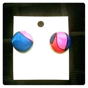 Printed earrings