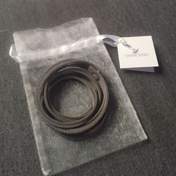 Swarovski leather bracelet