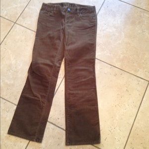 Jcrew brown corduroy pants, petite 4 - 29.5"
