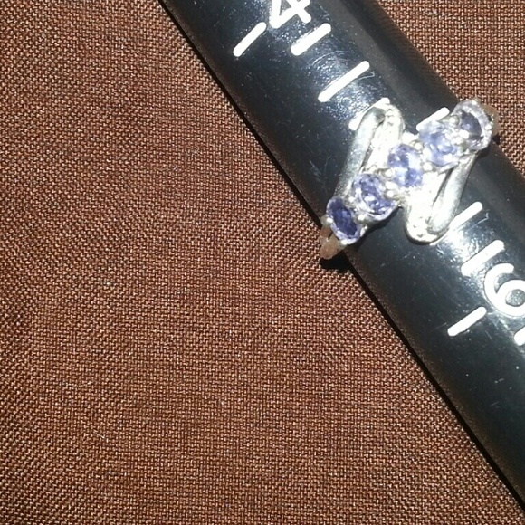 Sterling Silver Tanzanite Ring Size 5