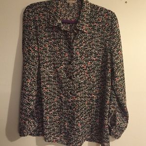 Banana Republic heart button up shirt