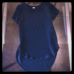 Wilfred 100% silk split scalloped blouse