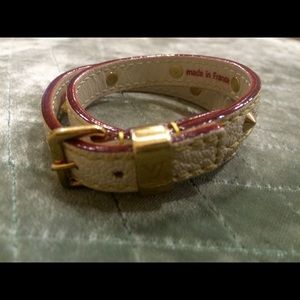 Louis Vuitton Double Coil Cream Suhali Bracelet