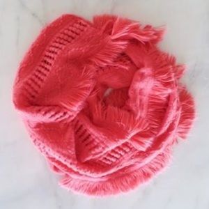 Bright Coral Anthropologie Scarf