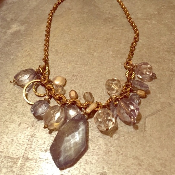 Enchanted Blue/Gray Necklace - Picture 3 of 3