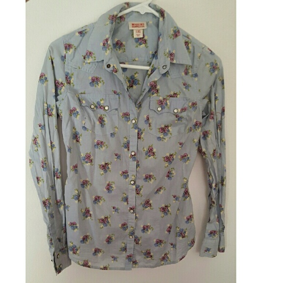 Blue-grey button up