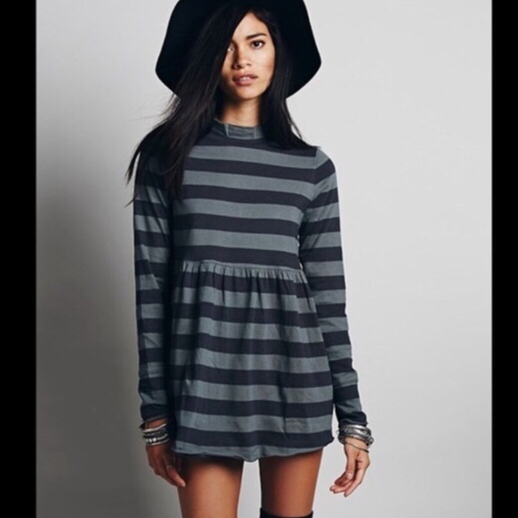 Free People Striped Mini dress