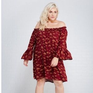 Off the Shoulder Floral Dress