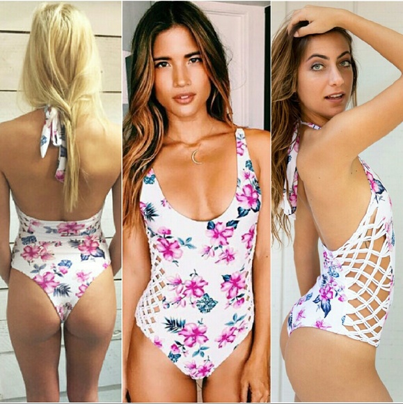 New frankies bikinis camilla onepiece floral XS P - Picture 3 of 4