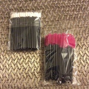 Disposal lipstick applicators and mascara wands