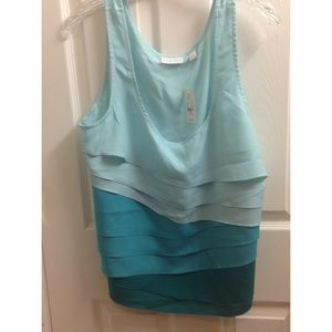 New York and Company Ruffles tank top