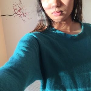 BCBGMAXAZRIA Emerald Cashmere Longsleeve