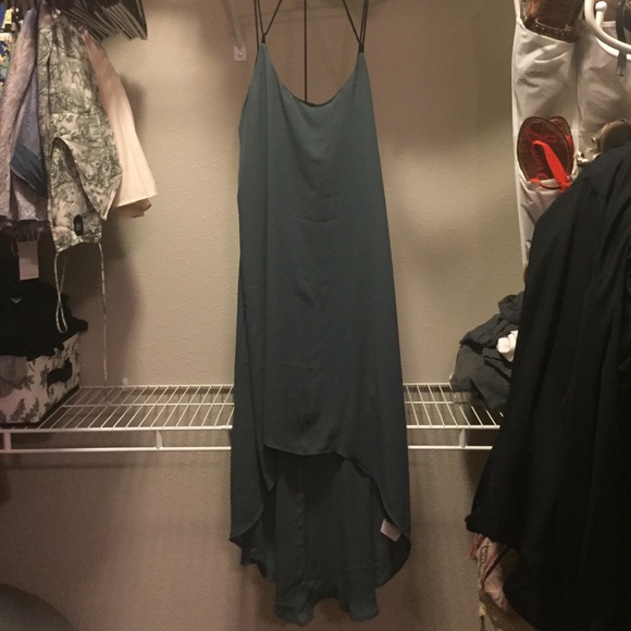 Green midi dress