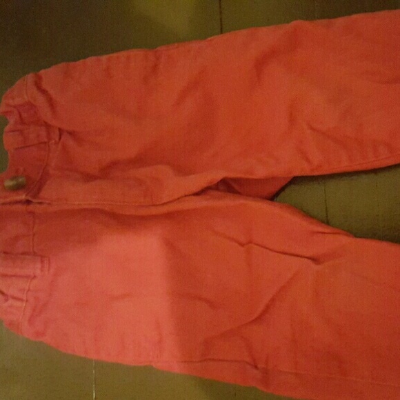 Kid's The Children's Place orange chino pants