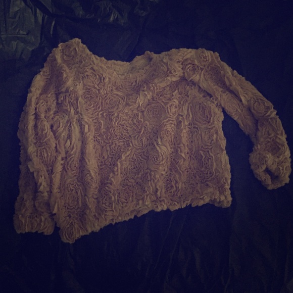 Pink floral American Apparel sweaters