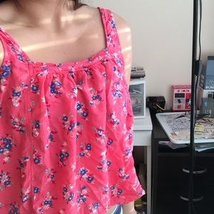 Pink Floral Tanktop