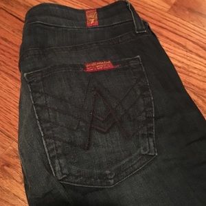 7 For All Mankind dark jeans