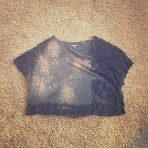 Crop acid wash tee from Urban Outfitters