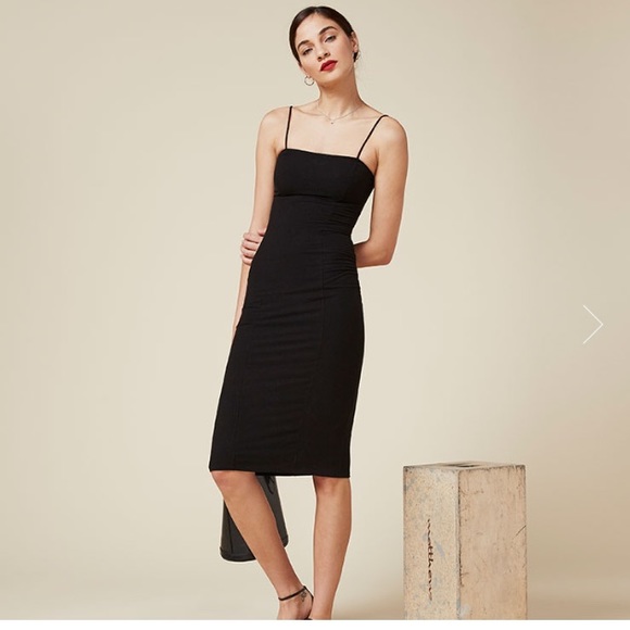 REFORMATION ALICIA DRESS - XS NAVY