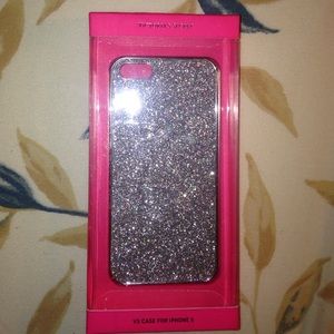 Silver glitter Victoria Secret case