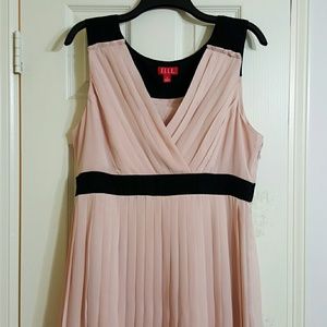 Blush and black Elle dress