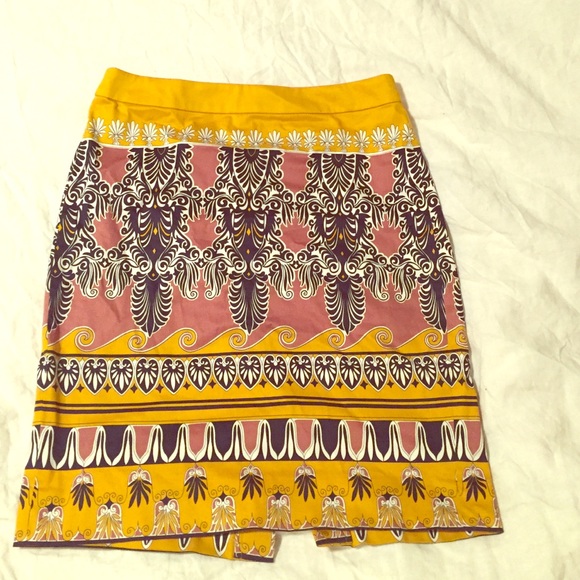 J. Crew Patterned Pencil Skirt