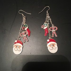 Santa earrings