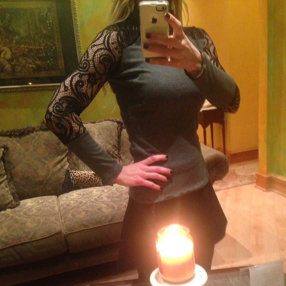 Black Lace Shirt - Picture 4 of 4