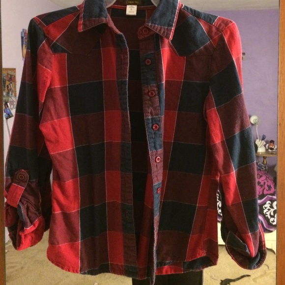 Red and Blue Plaid Shirt