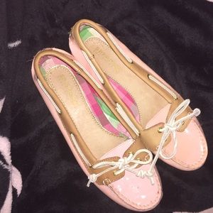 Pink Plastic Sperry Top Sider
