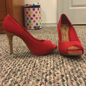 Red Chistian Siriano high heels
