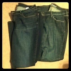 2 pair old navy skinny jeans
