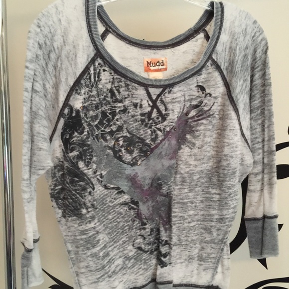 Grunge bird shirt - Picture 2 of 4