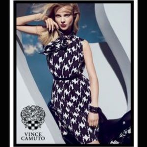 Sleeveless Vince Camuto Houndstooth Dress