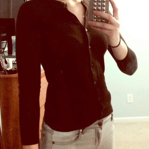 J. Crew Brown Cashmere Cardigan - Picture 1 of 3