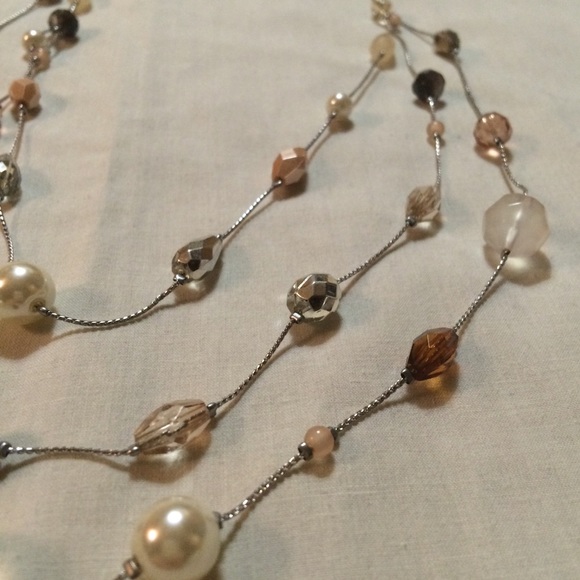 Lia Sophia 3 Layer Beaded Necklace - Picture 3 of 4