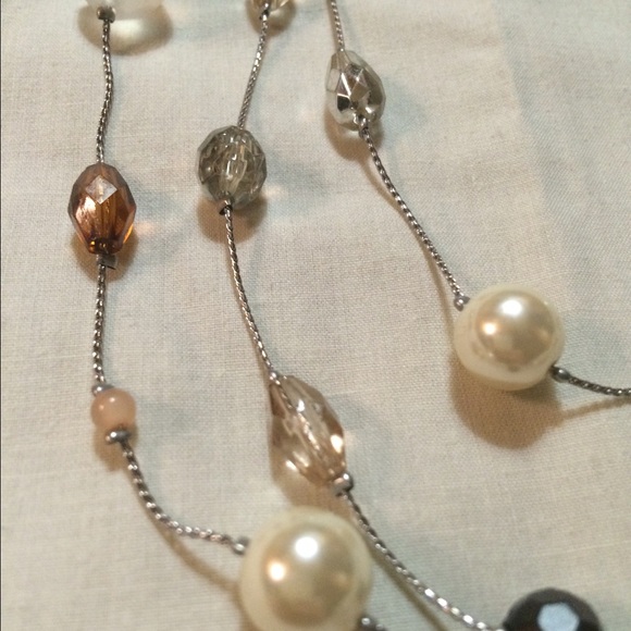 Lia Sophia 3 Layer Beaded Necklace - Picture 4 of 4