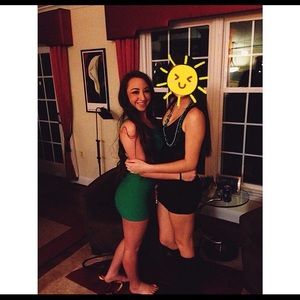 Bebe Green Bodycon dress