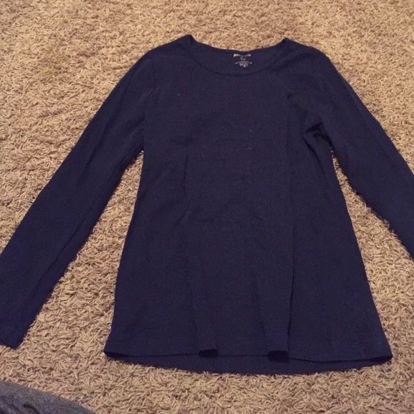 Navy blue long sleeved shirt